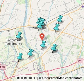 Mappa Via Erminia, 33030 Codroipo UD, Italia (6.374)