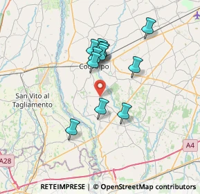 Mappa Via Erminia, 33030 Codroipo UD, Italia (5.70917)