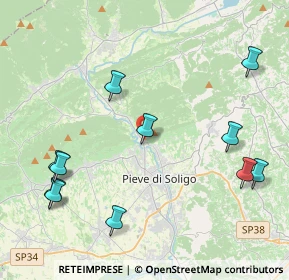 Mappa Via Roma, 31010 Farra di Soligo TV, Italia (4.96)