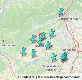 Mappa Via Roma, 31010 Farra di Soligo TV, Italia (7.24333)