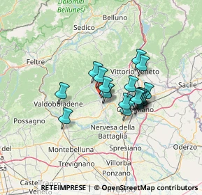 Mappa Via Roma, 31010 Farra di Soligo TV, Italia (9.331)