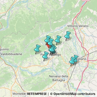 Mappa Via Rivasecca, 31053 Pieve di Soligo TV, Italia (4.43818)