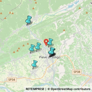 Mappa Via Rivasecca, 31053 Pieve di Soligo TV, Italia (2.8375)