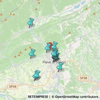Mappa Via Rivasecca, 31053 Pieve di Soligo TV, Italia (2.95083)