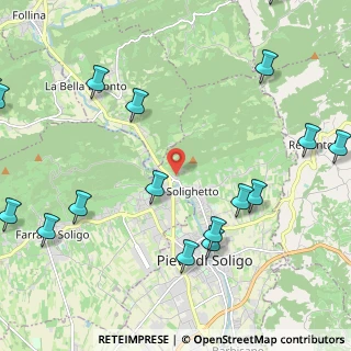 Mappa Via Rivasecca, 31053 Pieve di Soligo TV, Italia (3.2745)