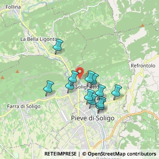 Mappa Via Rivasecca, 31053 Pieve di Soligo TV, Italia (1.46583)