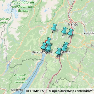 Mappa Via Guglielmo Marconi, 38062 Arco TN, Italia (8.99417)