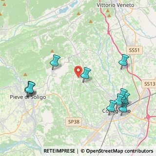 Mappa Via Salera, 31020 San Pietro di Feletto TV, Italia (4.94455)
