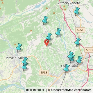 Mappa Via Salera, 31020 San Pietro di Feletto TV, Italia (5.03333)