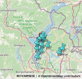 Mappa Via per Luino, 21014 Laveno-Mombello VA, Italia (8.87)