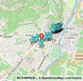 Mappa Via Garberie, 38062 Arco TN, Italia (0.3155)
