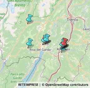 Mappa Via Garberie, 38062 Arco TN, Italia (9.76083)