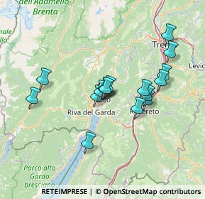 Mappa Via Garberie, 38062 Arco TN, Italia (12.1375)
