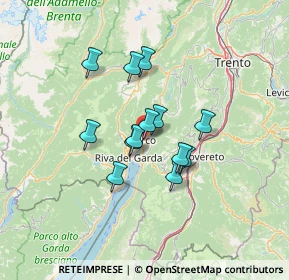Mappa Via Garberie, 38062 Arco TN, Italia (9.68538)