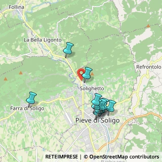 Mappa Via Roma Fraz, 31053 Pieve di Soligo TV, Italia (1.91273)