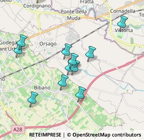 Mappa Via Valsugana, 31010 Orsago TV, Italia (1.80833)