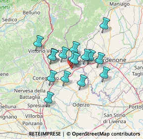 Mappa Via Valsugana, 31010 Orsago TV, Italia (9.7625)