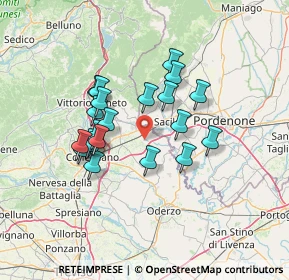 Mappa Via Valsugana, 31010 Orsago TV, Italia (11.3365)