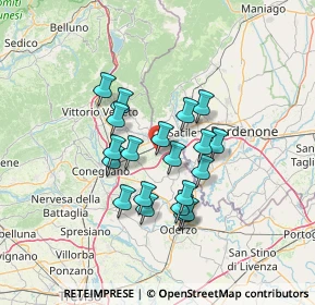 Mappa Via Valsugana, 31010 Orsago TV, Italia (10.766)