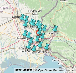 Mappa Via Renato Portelli, 34070 Mariano del Friuli GO, Italia (10.0295)