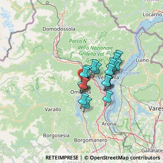 Mappa Via Tarcisio Sartoris, 28881 Casale Corte Cerro VB, Italia (8.8775)