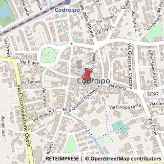 Mappa Piazza Giuseppe Garibaldi, 51, 33033 Codroipo, Udine (Friuli-Venezia Giulia)