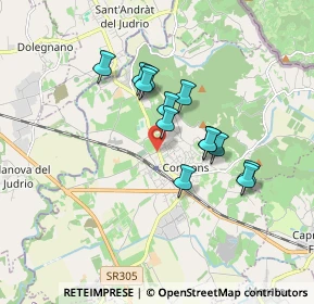 Mappa Via S. Quirino, 34071 Cormons GO, Italia (1.37692)