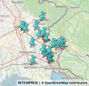 Mappa Via S. Quirino, 34071 Cormons GO, Italia (11.129)