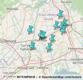 Mappa Vicolo Pio Paschini, 33033 Codroipo UD, Italia (10.28167)