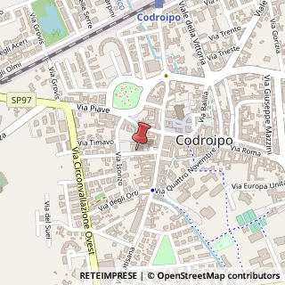 Mappa Via Daniele Moro, 6, 33033 Codroipo, Udine (Friuli-Venezia Giulia)