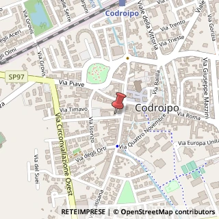 Mappa Piazza della Legna, n. 24, 33033 Codroipo, Udine (Friuli-Venezia Giulia)