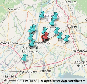 Mappa Piazza della Legna, 33033 Codroipo UD, Italia (9.50444)