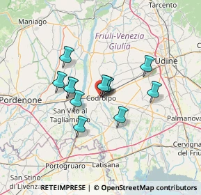 Mappa Piazza della Legna, 33033 Codroipo UD, Italia (9.54833)