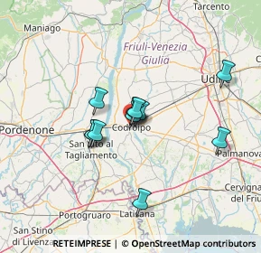Mappa Via Daniele Moro, 33033 Codroipo UD, Italia (9.96182)