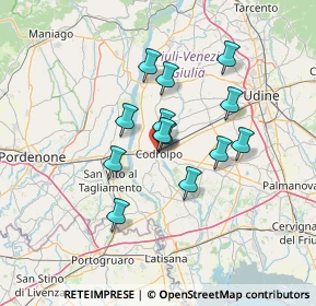 Mappa Piazza della Legna, 33033 Codroipo UD, Italia (10.37538)