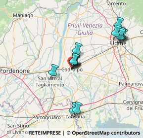 Mappa Piazza della Legna, 33033 Codroipo UD, Italia (14.08214)