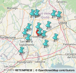 Mappa Piazza della Legna, 33033 Codroipo UD, Italia (12.09533)
