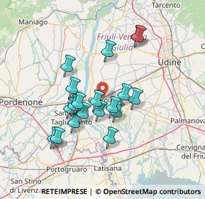 Mappa Via Daniele Moro, 33033 Codroipo UD, Italia (11.89211)
