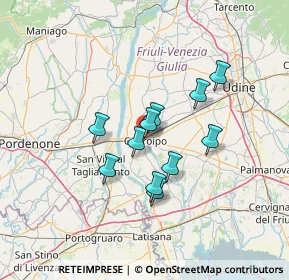 Mappa Piazza della Legna, 33033 Codroipo UD, Italia (10.22)