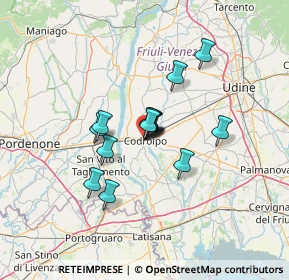 Mappa Piazza della Legna, 33033 Codroipo UD, Italia (8.90071)