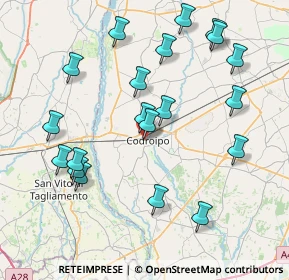 Mappa Via Timavo, 33033 Codroipo UD, Italia (8.4365)