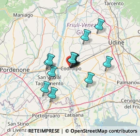 Mappa Via Timavo, 33033 Codroipo UD, Italia (8.92857)