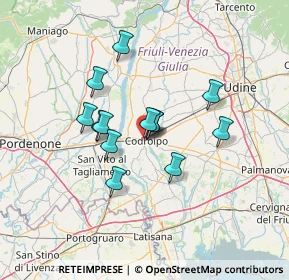 Mappa Via Timavo, 33033 Codroipo UD, Italia (10.14538)