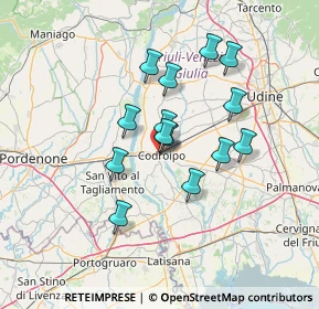 Mappa Via Timavo, 33033 Codroipo UD, Italia (10.98571)