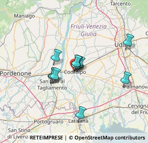 Mappa Via Timavo, 33033 Codroipo UD, Italia (9.96091)