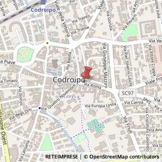 Mappa Via Roma, 21, 33033 Codroipo, Udine (Friuli-Venezia Giulia)