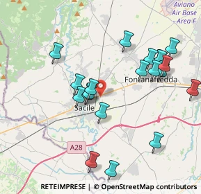 Mappa Via Prati di Santa Croce, 33077 Sacile PN, Italia (3.9615)