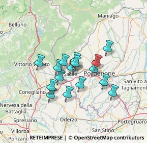 Mappa Via Prati di Santa Croce, 33077 Sacile PN, Italia (9.985)