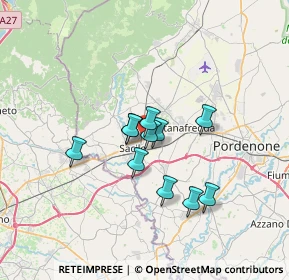 Mappa Via Prati di Santa Croce, 33077 Sacile PN, Italia (4.75455)
