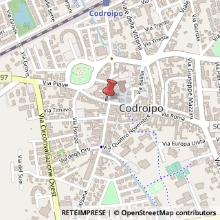 Mappa 33033 Codroipo UD, Italia, 33033 Codroipo, Udine (Friuli-Venezia Giulia)